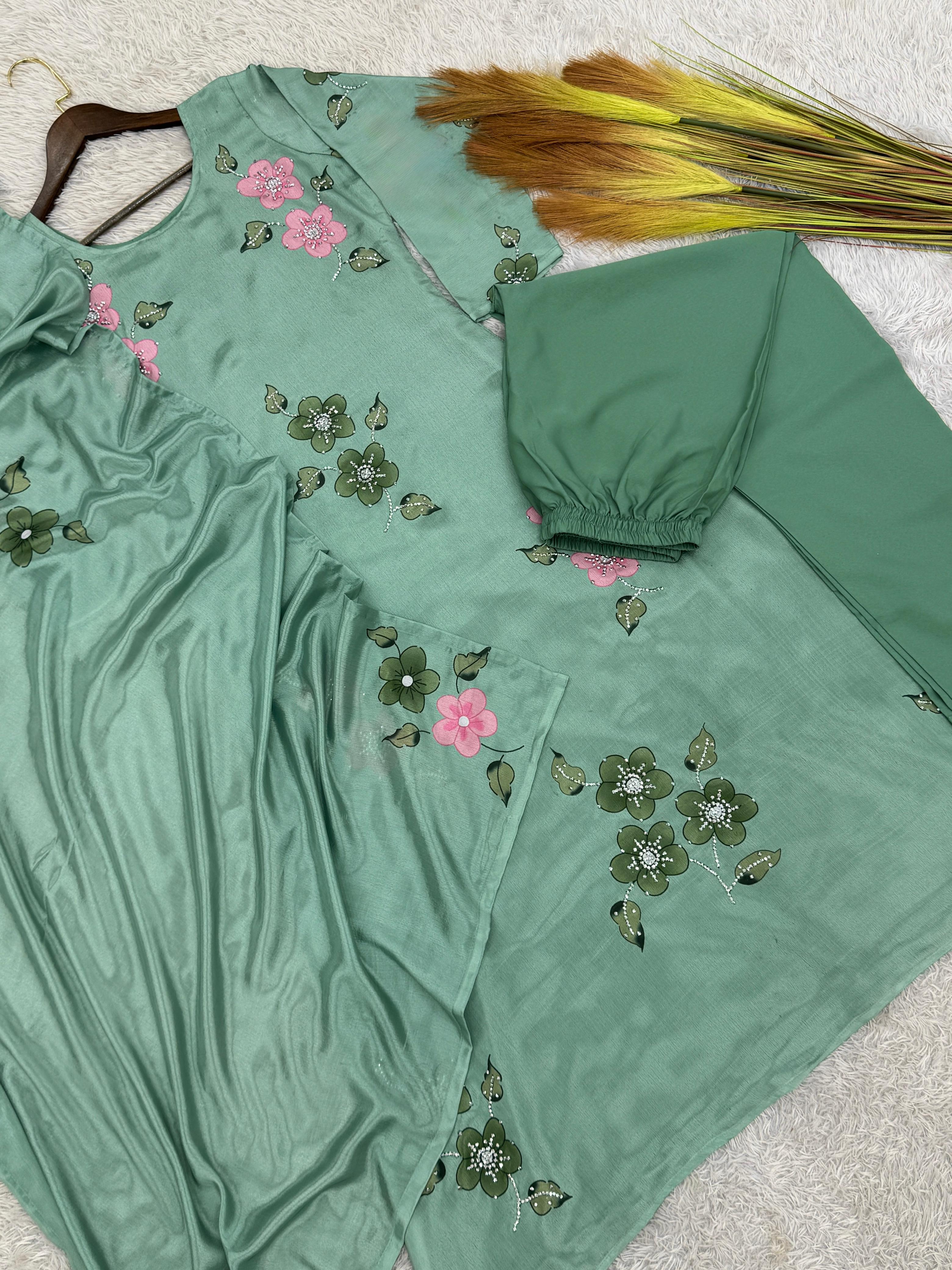 Maverick Fusion 3 Piece A-line Kurti Set